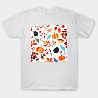 Autumn leaves and fruits - fall season 1 T-Shirt